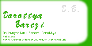dorottya barczi business card